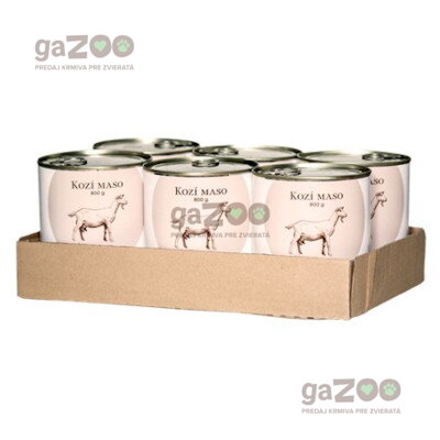 BOHEMIA Kozie mäso vo vlastnej šťave 6x800g BOHEMIA Kozie mäso vo vlastnej šťave 6x800g