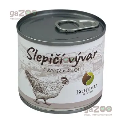 BOHEMIA Slepačí vývar s kúskami mäsa 140ml BOHEMIA Slepačí vývar s kúskami mäsa 140ml