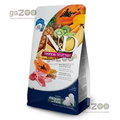 N&D dog TROPICAL SELECTION (AG) puppy medium & maxi, lamb 2kg N&D dog TROPICAL SELECTION (AG) puppy medium & maxi, lamb 2kg