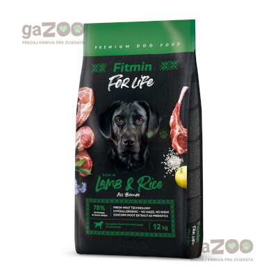 FITMIN dog For Life Lamb & Rice 12kg FITMIN dog For Life Lamb & Rice 12kg