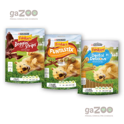 FRISKIES Funtastix 175g + Beggin' Strips 120g + Dental Delicious 200g