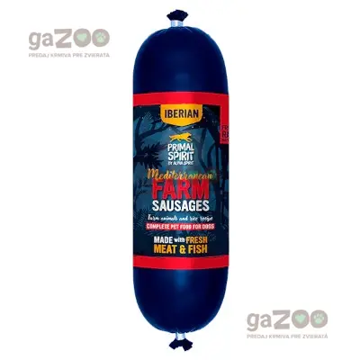PRIMAL SPIRIT dog Iberian Sausage Mediterranean Farm 1kg