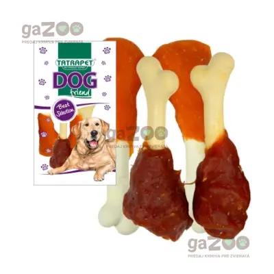 TATRAPET Dog Friend Kosť kalciová s kuracím a kačacím mäsom mix 4ks TATRAPET Dog Friend Kosť kalciová s kuracím a kačacím mäsom mix 4ks