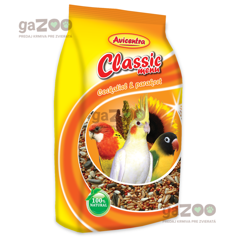 AVICENTRA Classic pre malé papagáje 1kg