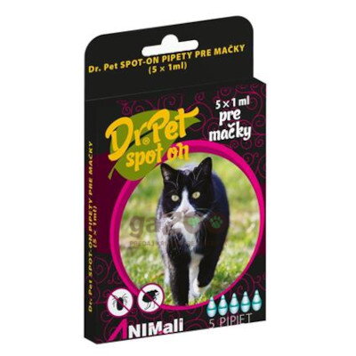 Dr.PET spot-on pipety pre mačky 5x1ml