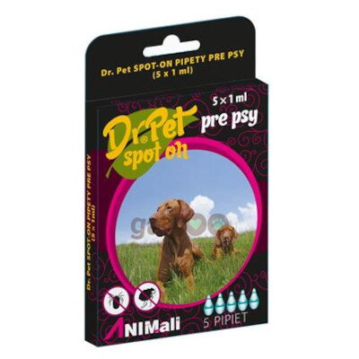 Dr.PET spot-on pipety pre psy 5x1ml