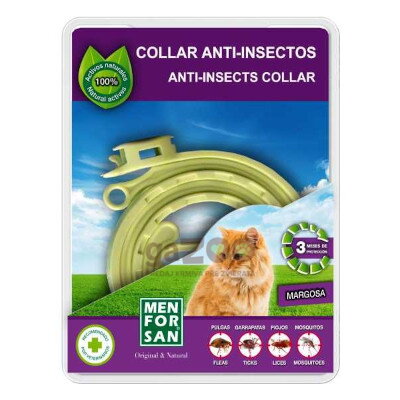 MENFORSAN Antiparazitný obojok pre mačky na prírodnej báze 30cm