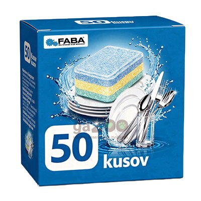 Tablety do umývačky riadu FABA All In One 50 ks
