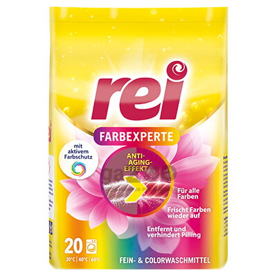 Prací prach Rei Farbe Expert na farebnú bielizeň 900g