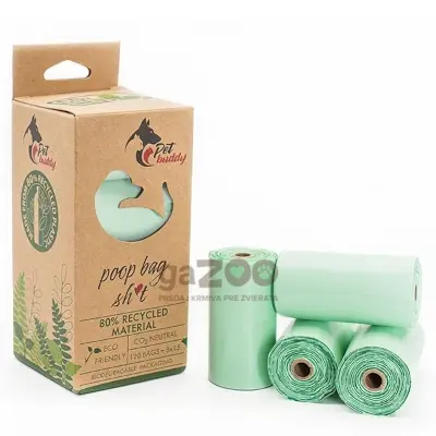 PETBUDDY recyklované vrecká na exkrementy 8ks / 15 sáčkov