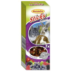 AVICENTRA Tyčinky s lesným ovocím pre veľké hlodavce 2ks