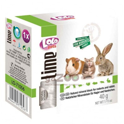 LOLO minerálny kameň pre hlodavce natural 40 g