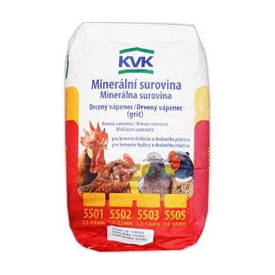 KVK Vápenný grit pre hydinu a vtáctvo 25kg