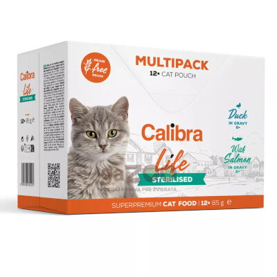 CALIBRA Cat Life kapsičky Sterilised Multipack 12x85g
