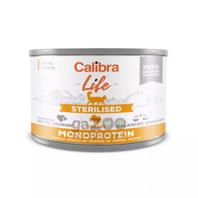CALIBRA Cat Life Sterilised Turkey 200g