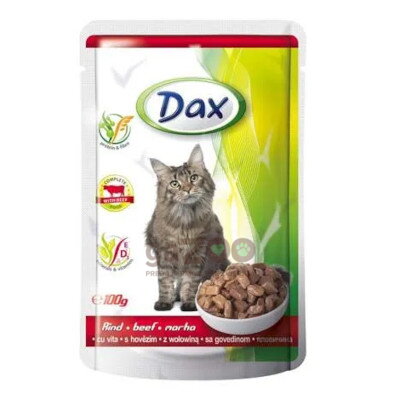 DAX kapsička pre mačky hovädzia 100g