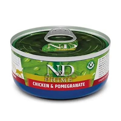 N&D cat Prime Chicken & Pomegranate konzerva 70g
