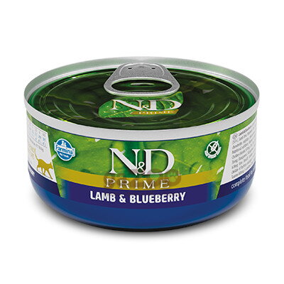 N&D cat Prime Lamb & Blueberry konzerva 70g