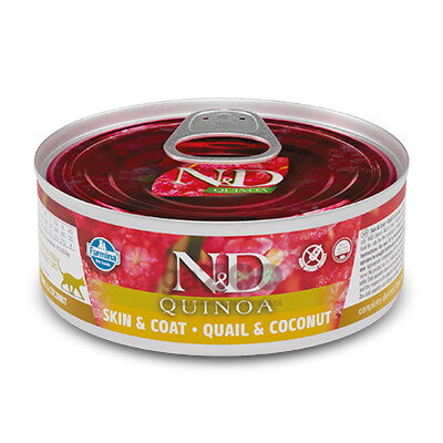 N&D cat Quinoa Quail & Coconut konzerva 80g