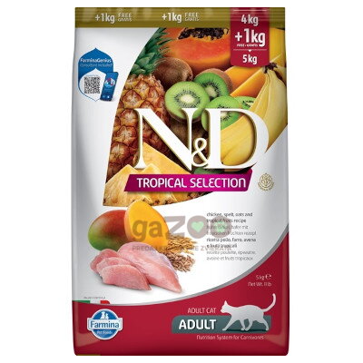 N&D cat TROPICAL SELECTION (AG) Adult Chicken 4+1kg