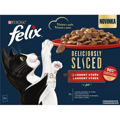 FELIX Deliciously Sliced lahodný výber v želé 12x80g