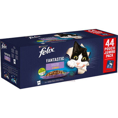 FELIX Fantastic mixovaný výber hydina/hovädzie/losos/tuniak 44x85g