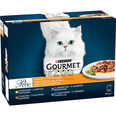 GOURMET Perle Multipack moriak, tuniak, kačka, jahňa 12x85g
