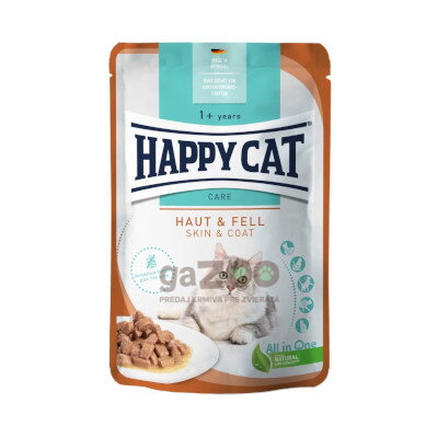 HAPPY CAT kapsička Sensitive Haut & Fell / Koža & srsť 85g