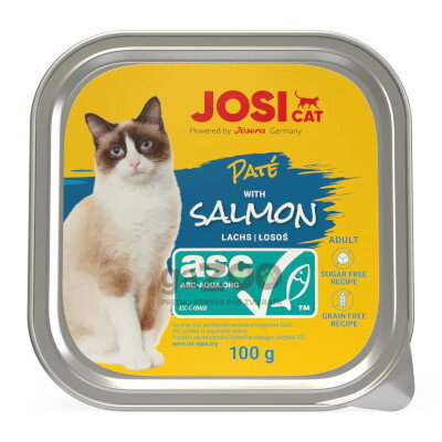 JOSICAT vanička Cat Paté with ASC Salmon 100g