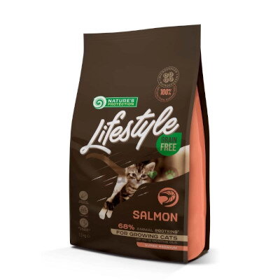 NATURES PROTECTION Lifestyle cat Kitten salmon 1,5kg