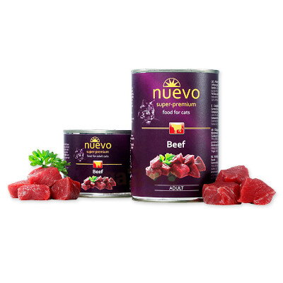 NUEVO Cat Adult Beef 400g