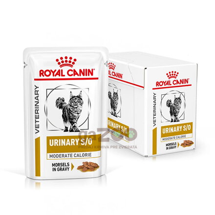 Royal Canin VHN Cat Urinary S/O Moderate Calorie Gravy Kapsičky 12 x 85 g