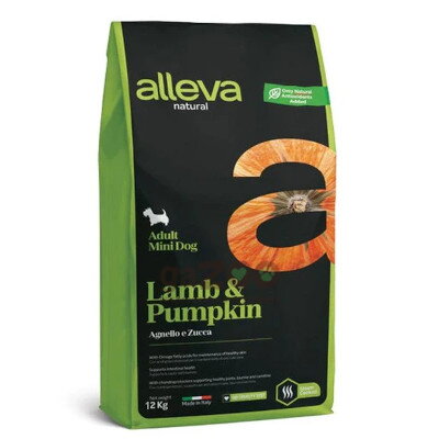 ALLEVA NATURAL dog Adult mini Lamb & Pumpkin 12kg