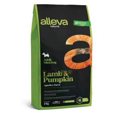 ALLEVA NATURAL dog Adult mini Lamb & Pumpkin 2kg