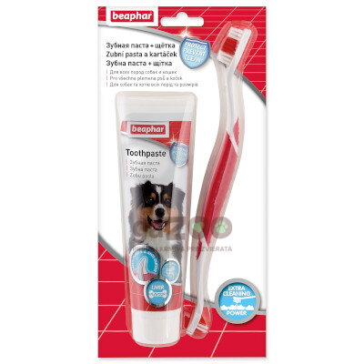 BEAPHAR Zubná pasta + kefka 1ks