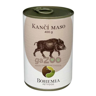 BOHEMIA Diviačie mäso vo vlastnej šťave 400g