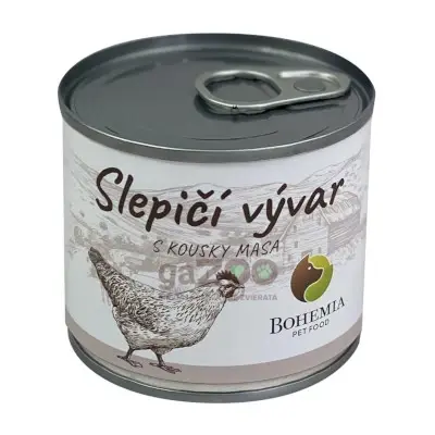 BOHEMIA Slepačí vývar s kúskami mäsa 140ml