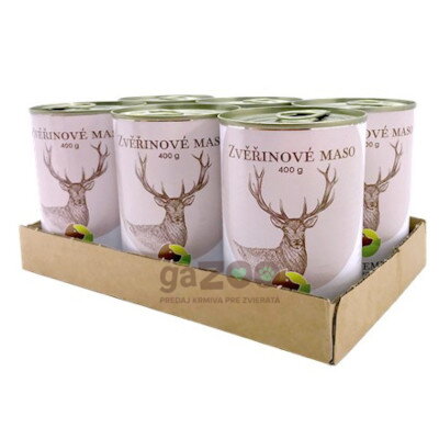 BOHEMIA Zverinové mäso vo vlastnej šťave 6x400g