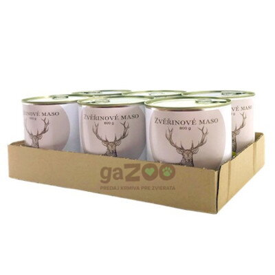 BOHEMIA Zverinové mäso vo vlastnej šťave 6x800g