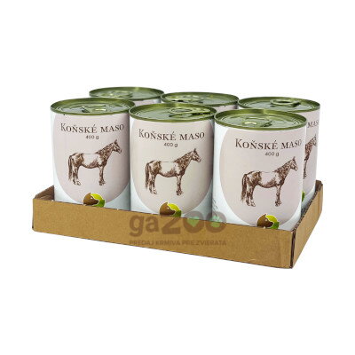 BOHEMIA Konské mäso vo vlastnej šťave 6x400g