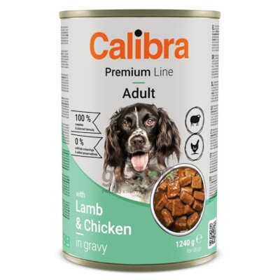 CALIBRA Dog Premium konzerva Lamb & Chicken 1240g