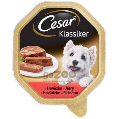 CESAR vanička s hovädzím a pečeňou 150g