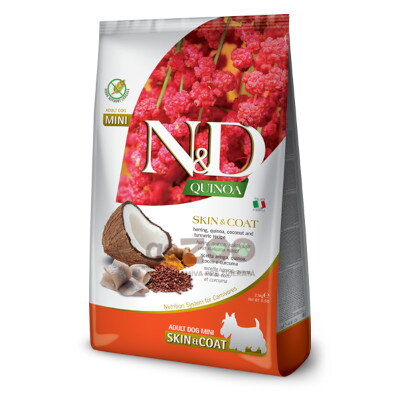 N&D dog QUINOA (GF) adult all breed, skin & coat, herring 2,5kg