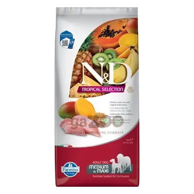 N&D dog TROPICAL SELECTION (AG) adult medium & maxi, chicken 10kg