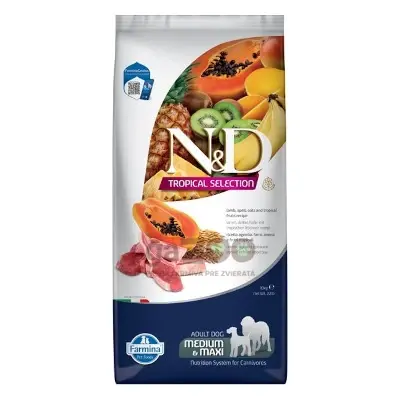 N&D dog TROPICAL SELECTION (AG) adult medium & maxi, lamb 10kg