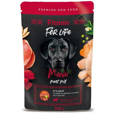 FITMIN For Life Menu meat mix Mäsová kapsička 350g