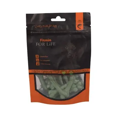 FITMIN For Life dog treat dental chews with seaweed 70g