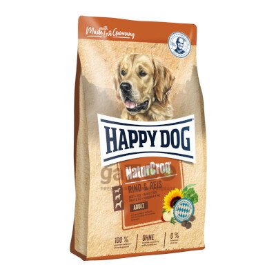 HAPPY DOG Naturcroq Rind & Reis 15kg