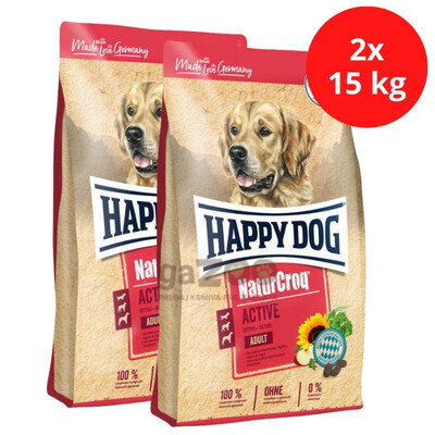 HAPPY DOG Naturcroq Active 2x15kg