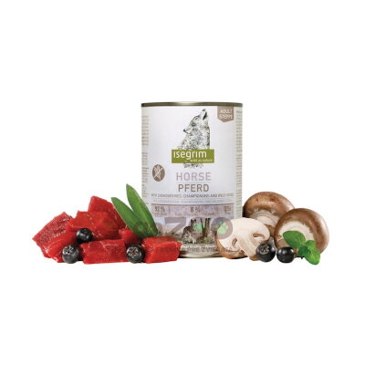 ISEGRIM Adult Steppe: Konské mäso s jarabinou čiernou a šampiňónmi 400g